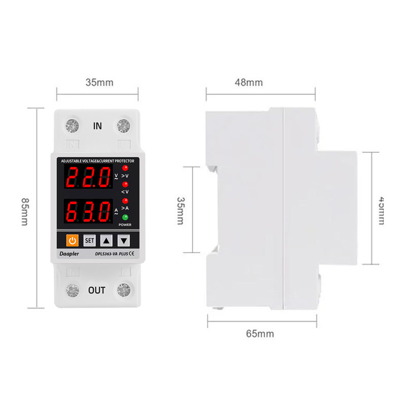 محافظ ولتاژ دیجیتال 63 آمپر داپلر