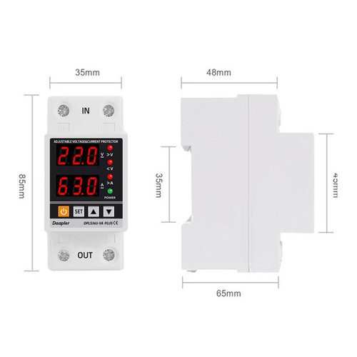 محافظ ولتاژ دیجیتال 63 آمپر داپلر