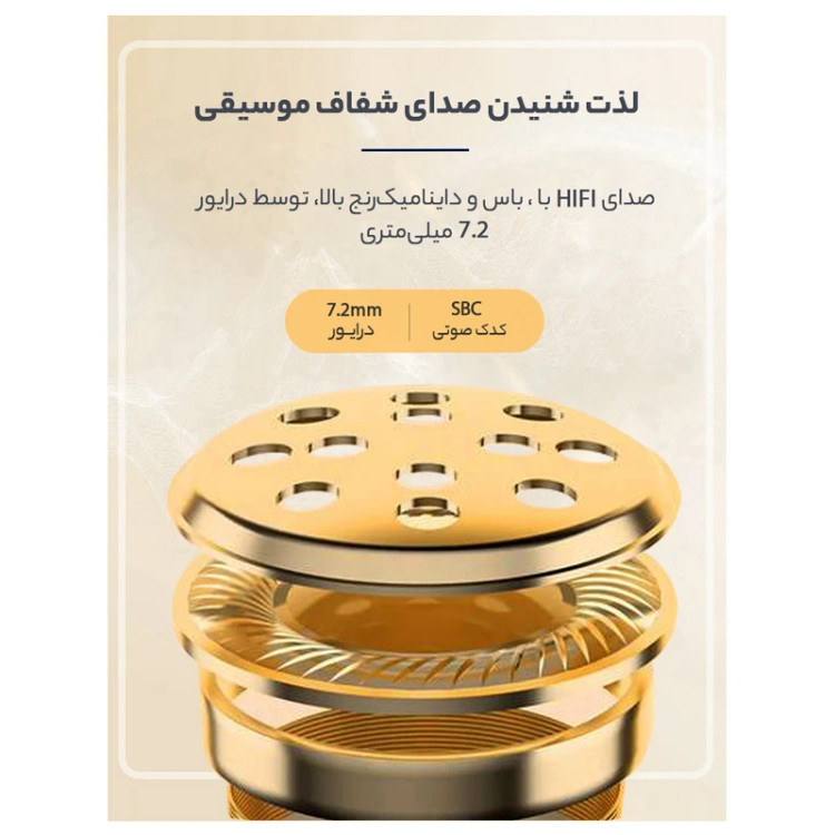 هدفون بلوتوثی کیو سی وای مدل T13 TWS- نسخه گلوبال